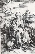 Albrecht Durer The Madonna with the Monkey oil on canvas